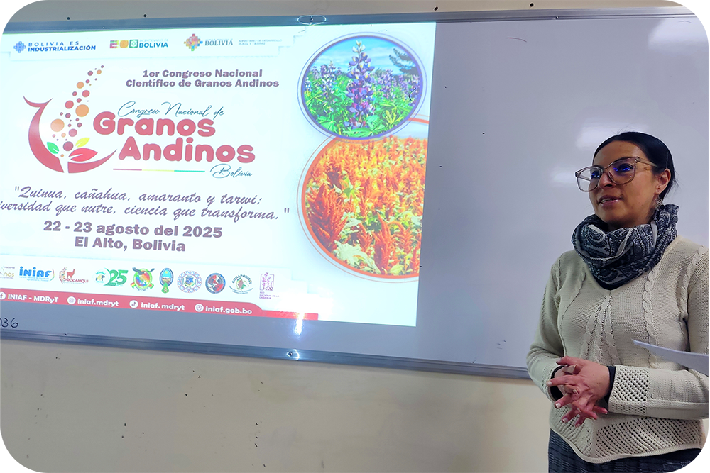 Historia, ciencia e innovación con amaranto en el 1er Congreso de Granos Andinos en Bolivia